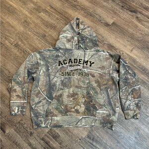 Vintage Academy Camo XL Hoodie Sports & Outdoors Realtree Camouflage Pullover